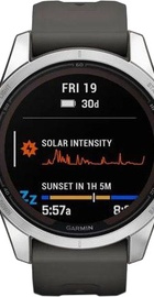 Garmin Fenix 7S Pro Solar Silver w. Graphite Band (010-02776-00/01)