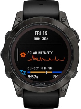 Garmin Fenix 7 Pro Sapphire Solar Carbon G. DLC Tit. with Black Band (010-02777-10/11)