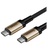 Baseus Cafule series cable Type-C PD3.1 Gen1 60W 20V/3A 1m Gold+Black (CATKLF-RV1)