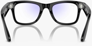 Ray-Ban Meta Wayfarer Shiny Black Frame Clear Lenses (RW4008 601/SB 53-22)