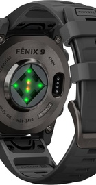 Garmin Fenix 9 47mm Carbon Gray DLC Titanium with Black Silicone Band (010-04762-10/11)