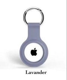 Apple AirTag Silicone Key Ring Lavander