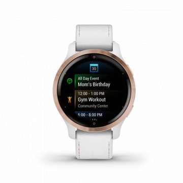 Garmin Venu 2S Rose Gold with White Leather Band (010-02429-23) (UA)