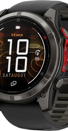 Garmin Fenix 8 Pro 51 mm MicroLED Carbon Gray Titanium with Black/Pebble Gray (010-03380-00/01)