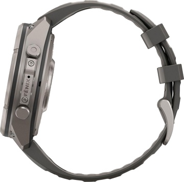 Garmin Fenix 9 Pro inReach Solar 47mm Titanium with Pebble Gray/Silver Gray Silicone Band (010-04338-00/01)