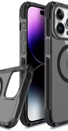 FJ Gears EchoWave Case with MagSafe for iPhone 15 Pro Max Black