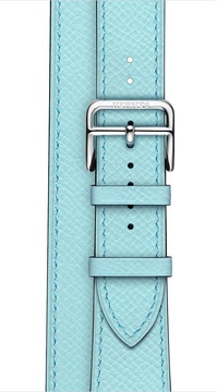 Apple Watch Hermes Barenia Leather Double Tour Regular 38mm/40mm/41mm/42mm Bleu Zephyr (MPXC2)