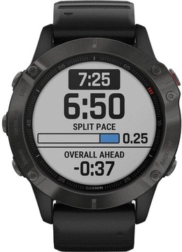 Garmin Fenix 6 Pro Sapphire Сarbon Grey DLC with Black Band (010-02158-11) (UA)
