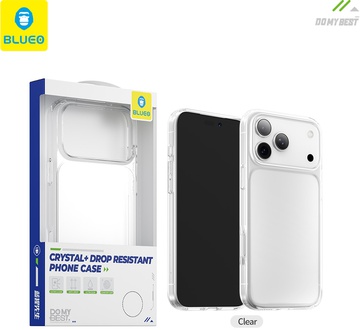 Blueo Crystal+ Resistance Case for iPhone 17 Pro Max Transparent Clear [B37]