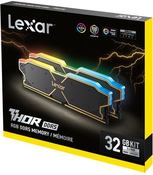 Lexar 32 GB (2x16GB) DDR5 6000 MHz Thor RGB (LD5U16G60C38BG-RGD)