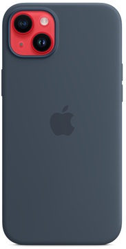 Apple iPhone 14 Plus Silicone Case with Magsafe Stormblue (high copy)