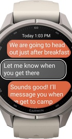 Garmin Fenix 9 Pro inReach 43mm Titanium with Fog Gray/Dark Sandstone Silicone Band (010-04335-80/81)