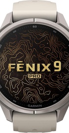 Garmin Fenix 9 Pro inReach 43mm Titanium with Fog Gray/Dark Sandstone Silicone Band (010-04335-80/81)