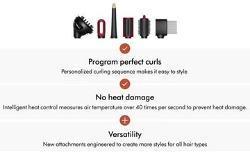 Dyson Airwrap i.d. multi-styler and driver Curly+Coily Red Velvet/Gold (596928-01) EU