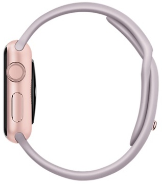 Apple Watch Sport 38mm Rose Gold Aluminum Case Lavender sport Band (MLCH2) CPO