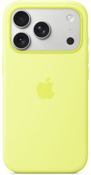 Apple iPhone 17 Pro Max Silicone Case with MagSafe Neon Yellow (high copy)