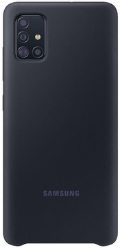 Samsung A715 Galaxy A71 Silicone Cover Black (EF-PA715TBEG)