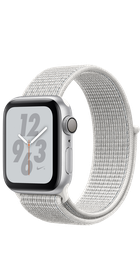 Apple Watch Nike+ Series 4 GPS 40mm Silver Aluminum Case with Summit White Nike Sport Loop (MU7F2)