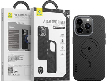 Blueo Air Aramid Fiber Phone Case (600D) for iPhone 15 Pro Max with MagSafe