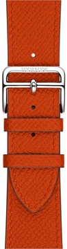 Apple Watch Hermes Leather Single Tour 42mm/44mm/45mm/46mm/49mm Feu Epsom (MMMW2)