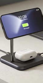 Zens 3-in-1 Magnetic Aluminium Wireless Charger Black (ZEDC19B/00)