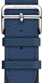 Apple Watch Hermes Leather Single Tour 38mm/40mm/41mm/42mm Bleu Agate Epsom (MNHQ2)