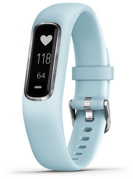 Garmin Vivosmart 4 Azure Blue with Silver Hardware Small/Medium (010-01995-24/14)