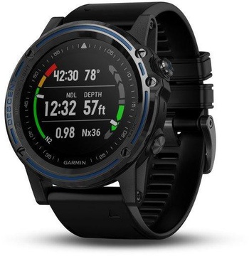 Garmin Descent MK1 Dive Computer with Black Band Gray Sapphire (010-01760-12)