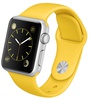 Apple Watch Sport 38mm Silver Aluminum Case with Yellow Sport Band (MMF02)