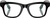 Ray-Ban Meta Wayfarer Shiny Black Frame Clear Lenses (RW4006 601/SB 50-22)