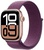 Apple Watch Series 10 GPS 42mm Rose Gold Aluminum Case With Plum Sport Loop (MWWK3)