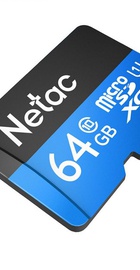 Netac 64 GB microSDXC Class 10 UHS-I + SD adapter NT02P500STN-064G-R