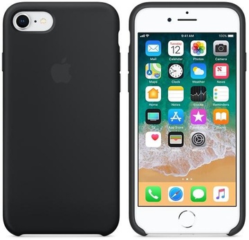Apple iPhone 8 / 7 Silicone Case - Black (MQGK2)