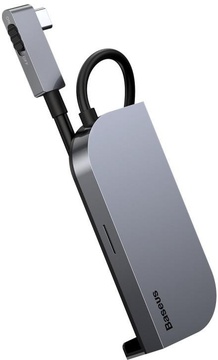 Baseus Bend Angle No.7 Type-C Hub Space Gray (CAHUB-CWJ0G)