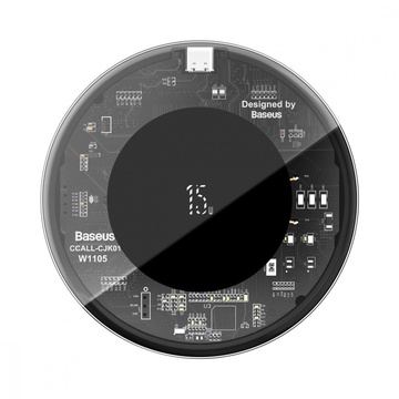 Baseus Wireless Charger Simple 15W (Type-C version) Transparent (WXJK-BA02)