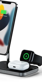 Satechi Aluminum 3 in 1 Magnetic Wireless Charging Stand Space Gray (ST-WMCS3M)