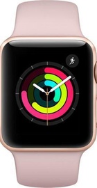 Apple Watch 38mm Series 3 GPS Gold Aluminium Case with Pink Sand Sport Band (MQKW2)