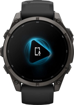 Garmin Fenix 9 47mm Carbon Gray DLC Titanium with Black Silicone Band (010-04762-10/11)