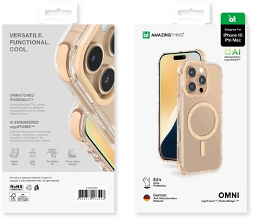 AmazingThing Omni Case for iPhone 16 Pro with MagSafe Rose Gold