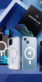 Monblan Magnetic Crystal Clear Case with Magsafe for iPhone 15