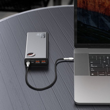 Baseus Adaman Metal Digital Display Quick Charge Power Bank 65W 20000mAh Black (PPIMDA-D01)