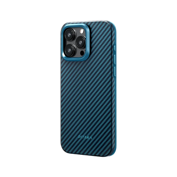 Pitaka MagEZ Case Pro 4 Twill 1500D Black/Blue for iPhone 15 Pro (KI1508PPA)