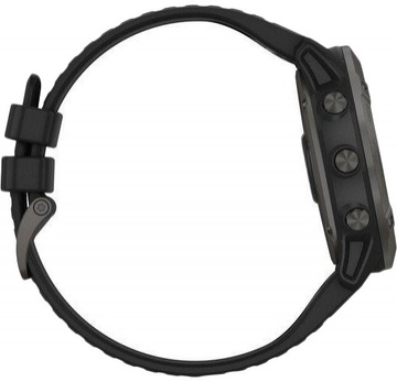 Garmin Fenix 6X Pro Solar Titanium Carbon Grey DLC with Black Band (010-02157-21)