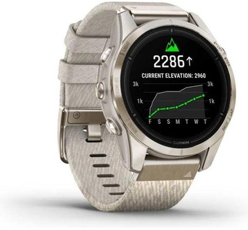 Garmin Epix Pro Gen 2 Sapphire 42mm Soft Gold w. Cream H. Nylon Band (010-02802-20)