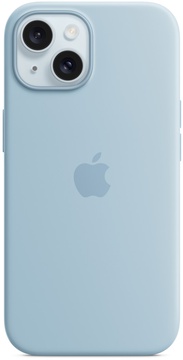 Apple iPhone 15 Silicone Case Light Blue with Magsafe (high copy)