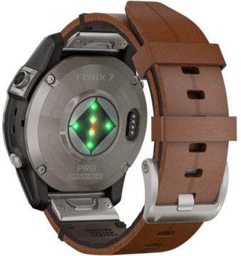 Garmin Fenix 7 Pro Sapphire Solar Titanium with Chestnut L. Band (010-02777-30)