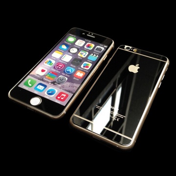 Simple Case Premium Mirror Tempered Glass Black for iPhone 6