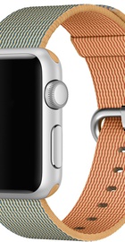Apple Woven Nylon for Watch 38mm/40mm/41mm/42mm Gold/Royal Blue (MM9M2)