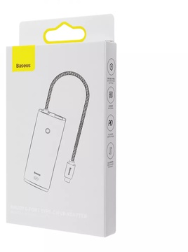 Baseus Lite Series 6-in-1 (Type-C to HDMI + 2xUSB 3.0 + PD + SD/TF) Black