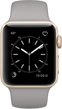 Apple Watch 38mm Series 1 Gold Aluminum Case with Concrete Sport Band (MNNJ2)